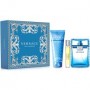 Versace Eau Fraiche - Подаръчен комплект за мъже: 100 мл Тоалетна вода + 10 мл Тоалетна вода + 150 мл душ гел