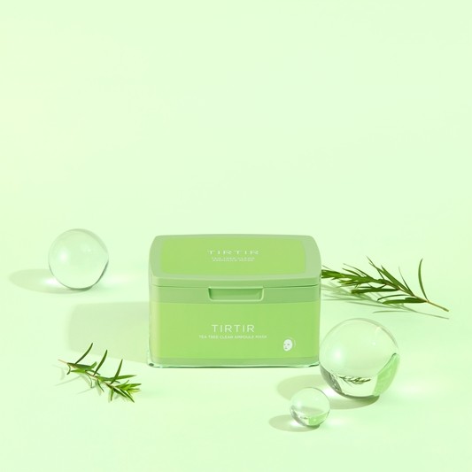 TIRTIR Ampoule Mask Tea Tree Clear - Успокояваща платнена маска за проблемна кожа
