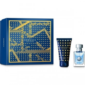 Versace Pour Homme - Подаръчен комплект за мъже: 30 мл тоалетна вода + 50 мл душ гел