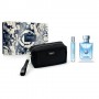 Versace Pour Homme  - Подаръчен комплект за мъже: 100мл тоалетна вода + 10мл тоалетна вода + черен несесер